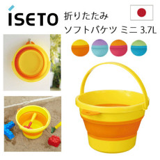 日本制 Iseto 折叠式 雙色 矽膠水桶 3.7L