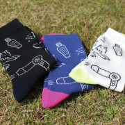 日本製造 - POU DOU DOU 女裝 貓咪全綿襪