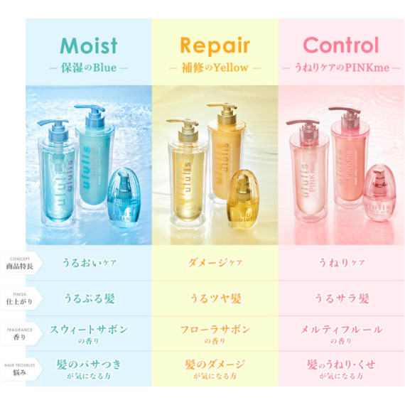 日本製造 - ululis H2O 美容水高保濕 洗頭水/護髮素