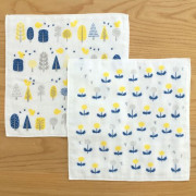 日本製造 - 八重紗 廚房紗抹布 一套兩條