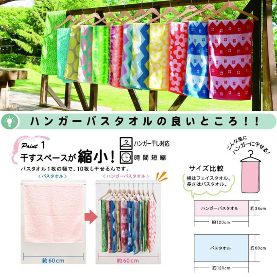 日本直送 - Nordic 1/2 全綿浴巾