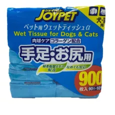 日本製 - JOYPET 寵物用 濕紙巾 (90張×10包)