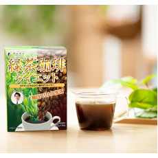 日本製造 - Fine Japan 綠茶咖啡沖劑 45g (1.5g×30包)