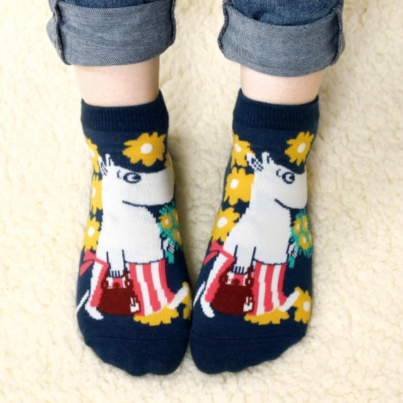 日本直送 - Moomin 姆明 混綿短襪 一套3對