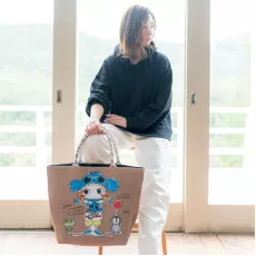 日本直送 - ilemer Happy Doll Large Tote Bag 