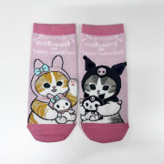 日本直送 - Mofusand x Sanrio Characters 女裝短襪